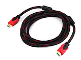 Швидкісний кабель HDMI — HDMI круглий 1.4v 5 м, фото 2