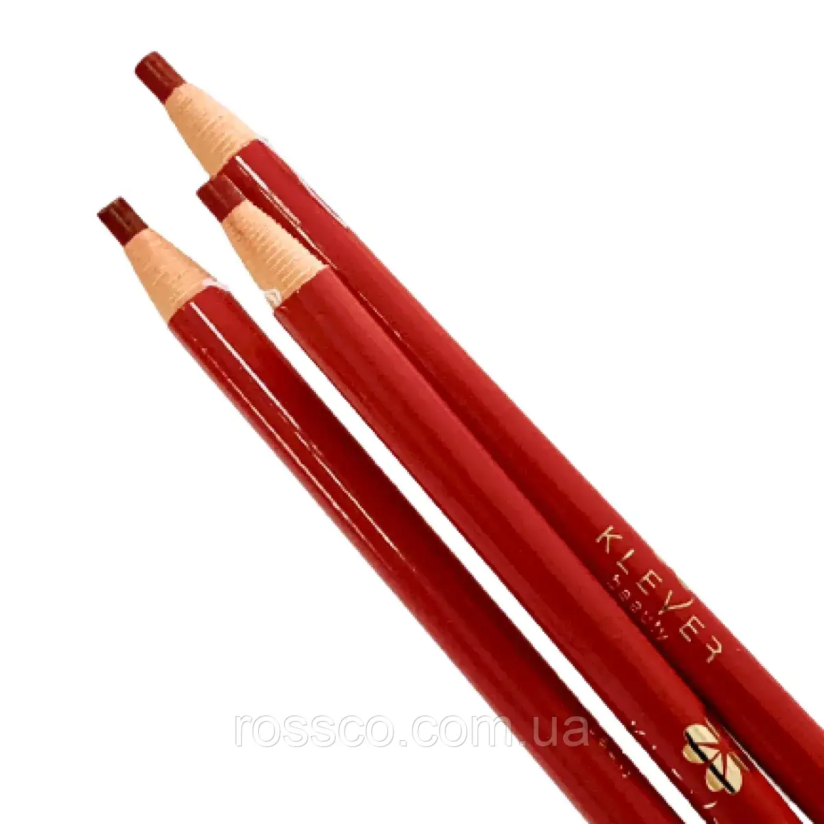 Олівець з ниткою самозаточування червоний Klever Beauty