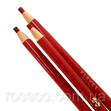 Олівець з ниткою самозаточування червоний Klever Beauty, фото 1