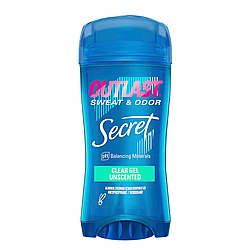 Гелевий дезодорант без запаху Secret Outlast Clear Gel Antiperspirant Deodorant Unscented 73 г