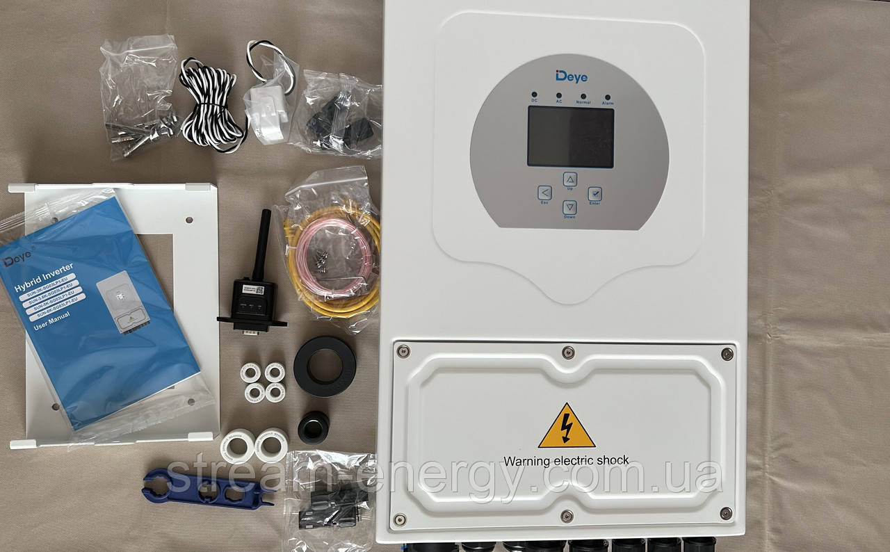 Гібридний інвертор 6кВт 48В Deye SUN-6KS-G03LP1-EU WI-FI, фото 1