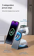 Магнітна підставка для бездротового зарядного пристрою T3 3 в 1, фото 2