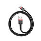 Кабель Type-C на USB Series Fast Charging Data Cable (1m, 100W, 3A, 480 Mbps). Black-Red, фото 3