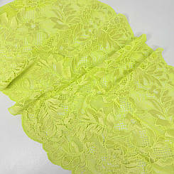 Мереживо  "Домініка " еластичне салатове 22  см.