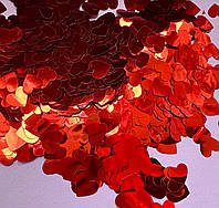 Конфеті сердечка  червоні фольга ( 20грам)