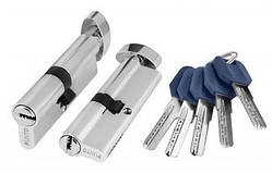 Циліндровий механізм із вертушкою Z402/80 mm (35+10+35) CP хром 5 кл. 