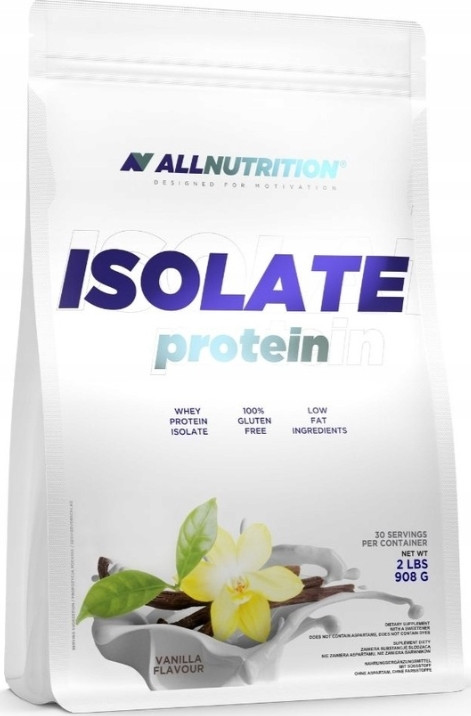 Сиворотковий ізолят All Nutrition Isolate Protein 908 г ваніль
