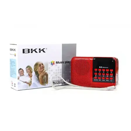 Радіоприймач акумуляторний BKK S61 Радіоколонка з FM USB MicroSD, фото 1