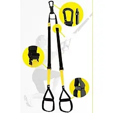 Тренувальні підвісні петлі TRX функціональні ремені для вправ і кросфіту, фото 5