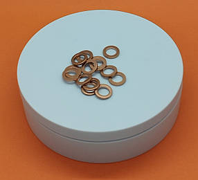 Ущільнювальна шайба; мідна; 8х12-1,5 мм; 100 шт.