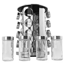 Карусель для спецій Spice carousel 12 відсіків компактний сріблястий, фото 4