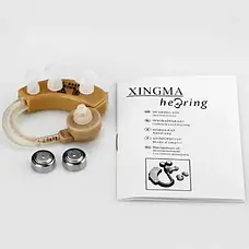 Слуховий апарат Xingma XM-909E завушний підсилювач слуху Повний комплект st, фото 6