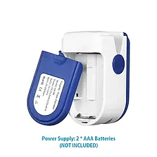 Пульсоксиметр Fingertip LK88 Pulse Oximeter Біло-синій, фото 6