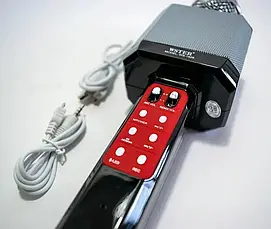 Караоке мікрофон WSTER WS-1828 з LED-підсвіткою (4 Голоси/USB/Bluetooth), фото 5