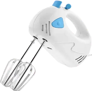 Ручний міксер Rainberg RB-1002 на 5 швидкостей 300 W з перемикачем швидкостей білий, фото 2