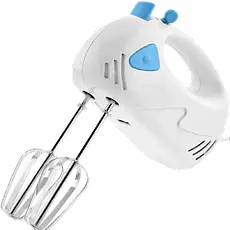 Ручний міксер Rainberg RB-1002 на 5 швидкостей 300 W з перемикачем швидкостей білий, фото 3