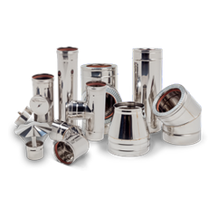 Двостінні димарі в нержавійці