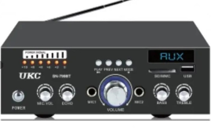 Підсилювач UKC SN-799BT — Bluetooth, USB,SD,FM, MP3! Караоке 2х канальний
