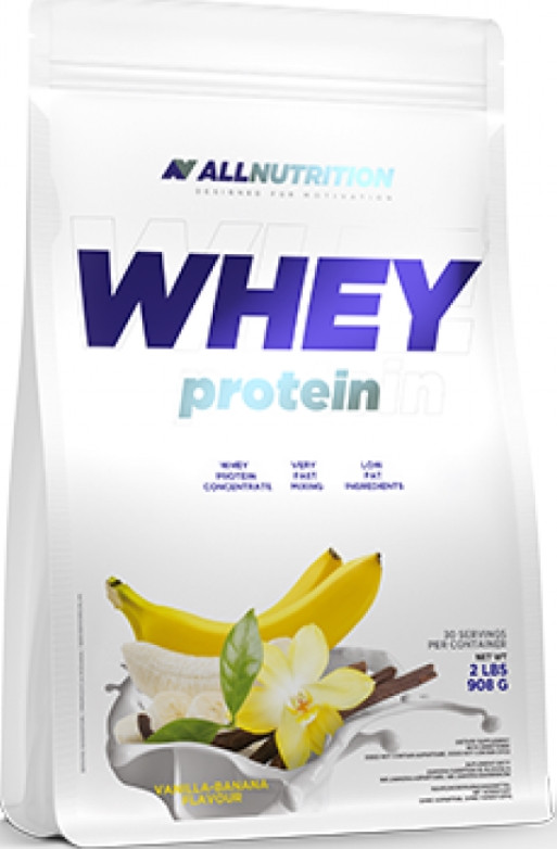 Чистий ізолят сироваткового білка All Nutrition Isolate Protein 908 г ваніль банан