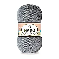 Nako BABY SUPER BEBE (Бейбі супер бебе) № 194 сірий ( Пряжа 100% акрил, нитки для в'язання)