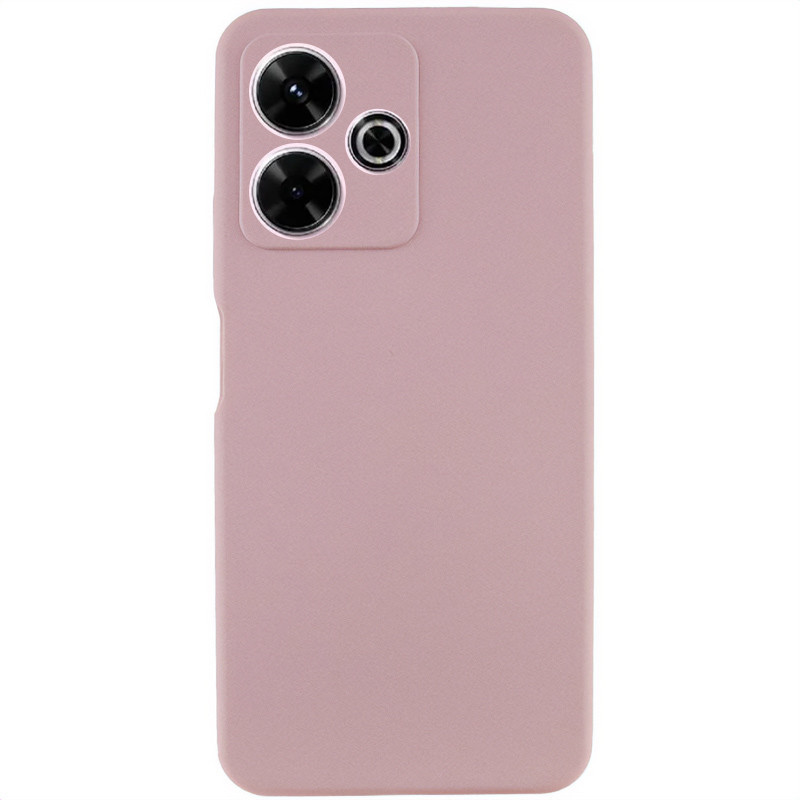 Чохол Silicone Cover Lakshmi Full Camera (AAA) no Logo для Xiaomi Redmi Note 14 5G | Рожевий / Pink Sand