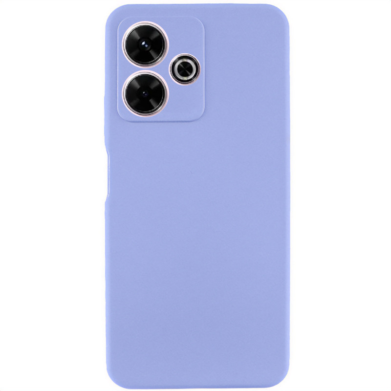 Чохол Silicone Cover Lakshmi Full Camera (AAA) no Logo для Xiaomi Redmi Note 14 5G | Бузковий / Dasheen
