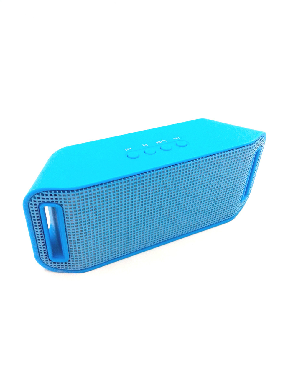 Портативна Bluetooth колонка A38 (135х35х55 мм, світломузика, USB, micro SD, FM, AUX) blue, фото 1