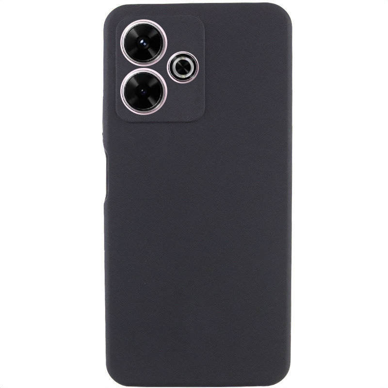 Чохол Silicone Cover Lakshmi Full Camera (AAA) no Logo для Xiaomi Redmi Note 14 5G | Чорний / Black