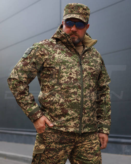 🔥Купити Куртку тактична Хантер Софтшелл Хижак на сітці в Україні