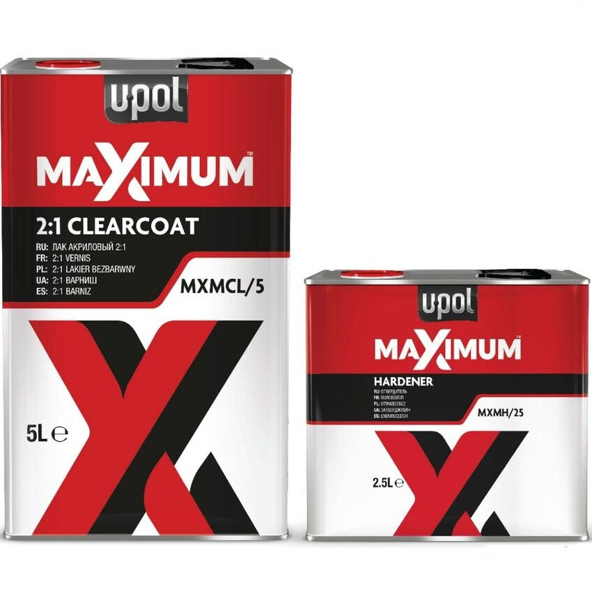 Лак акриловий U-POL Maximum 2:1 HS, 5 л + 2,5 л Комплект