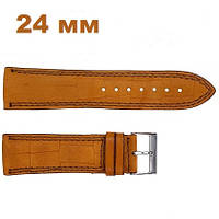 Ремінець шкіряний 418 24x22 світло-коричневий крокодил