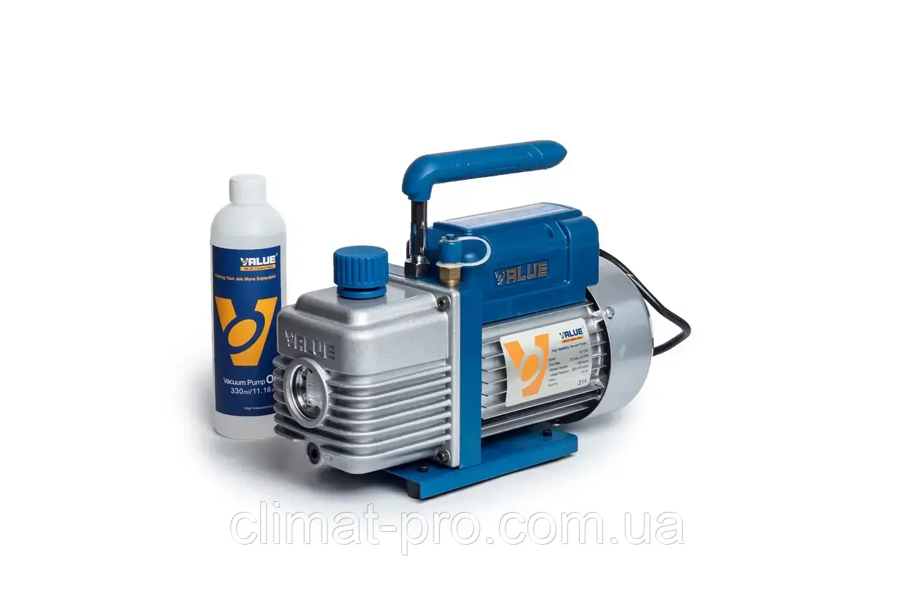Вакуум-насос VALUE VE-115 N (1 ступ., 51 л/хв.), фото 1
