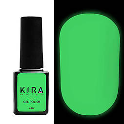 Kira Nails Matte No Wipe Fluo Top - матовий топ для нігтів без лш, флуоресцентний, 6 мл