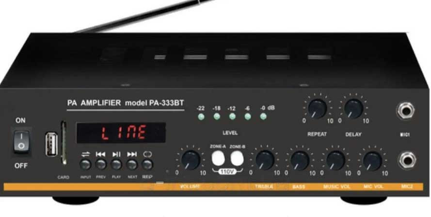 Підсилювач Su-Kam PA-333BT Bluetooth Караоке підсилювач потужності звуку