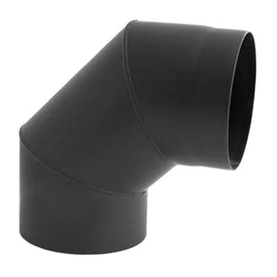 Коліно Darco 90° на димохід Ø 160 чорна сталь 2 мм, фото 1