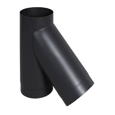 Трійник 45° Darco Ø 120 мм чорна сталь 2 мм, фото 1