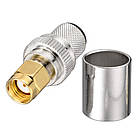 Високочастотний роз'єм RP-SMA male під обтиск на кабель RG8/RG213/SLL400, фото 2