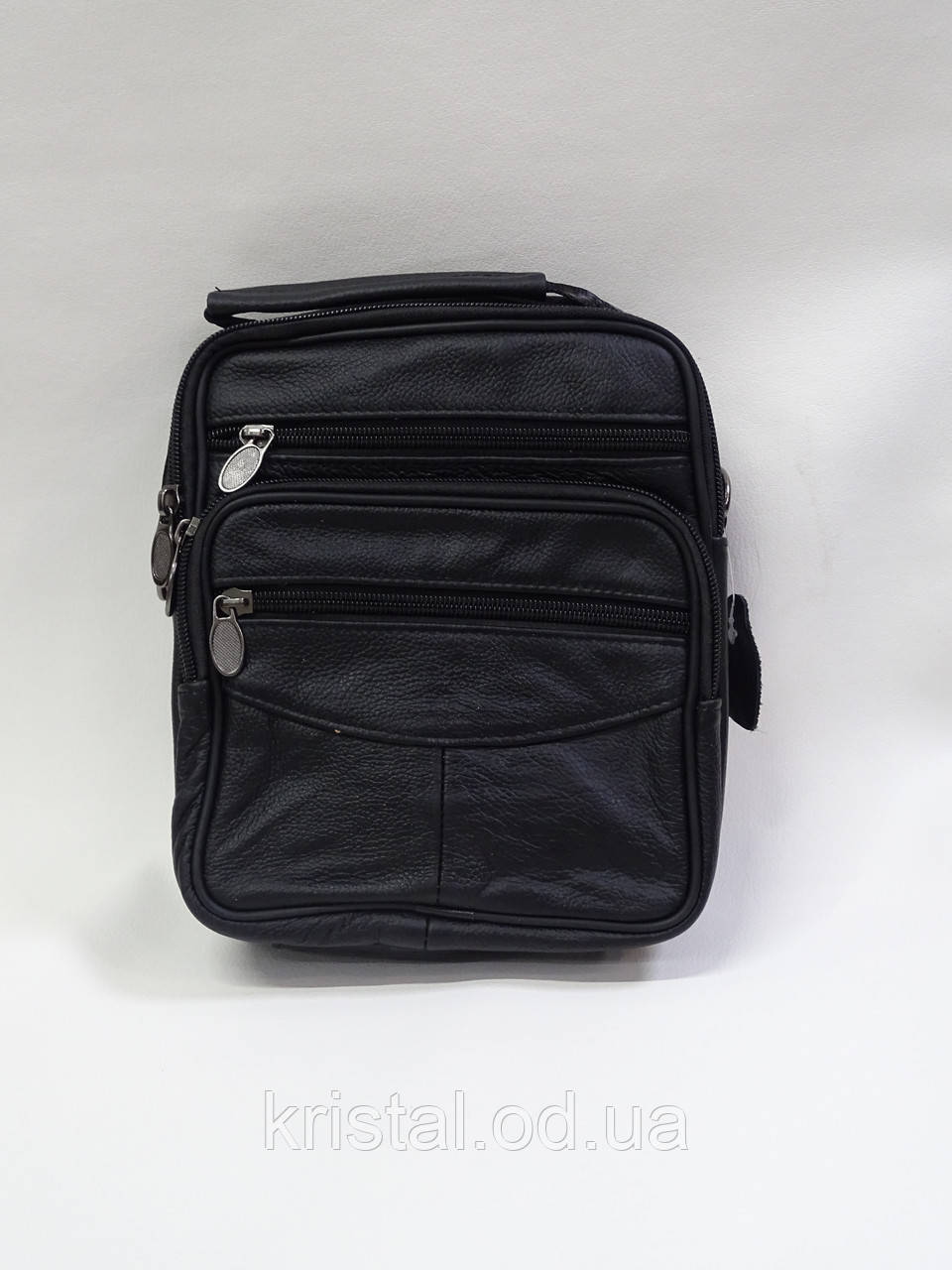 Чоловіча сумка з пресованої шкіри 18*22 см. серії "Goldbe" №13960, фото 1