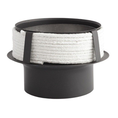 Перехід для керамічного димоходу Darco Ø 150/200 чорна сталь 2 мм