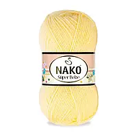 Nako BABY SUPER BEBE (Бейбі супер бебе) № 215 світло-жовтий ( Пряжа 100% акрил, нитки для в'язання)