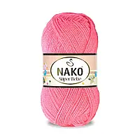 Nako BABY SUPER BEBE (Бейбі супер бебе) № 236 рожевий ( Пряжа 100% акрил, нитки для в'язання)