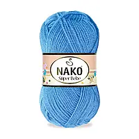 Nako BABY SUPER BEBE (Бейбі супер бебе) № 1256 синій ( Пряжа 100% акрил, нитки для в'язання)