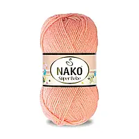 Nako BABY SUPER BEBE (Бейбі супер бебе) № 2525 лососевий ( Пряжа 100% акрил, нитки для в'язання)