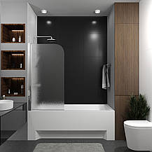 Шторка на ванну QP93(left) одноелементна 750х1400 chrome; grape, фото 3