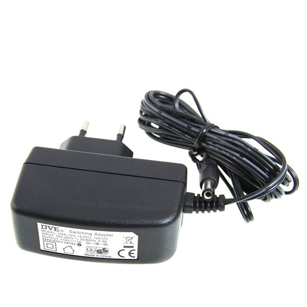 Блок живлення DVE DSA-12G-12 FEV (адаптер AC/DC 12V-1A) 5.5x2.1 mm 1.4 м