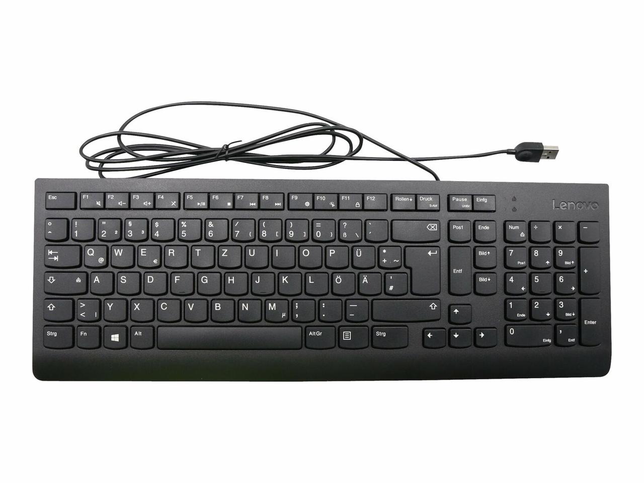 Клавіатура провідна USB Lenovo Calliope USB Keyboard black (00XH601) чорна