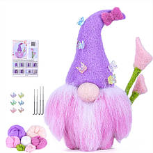 Набір для валяння іграшки "Гном", фіолетовий