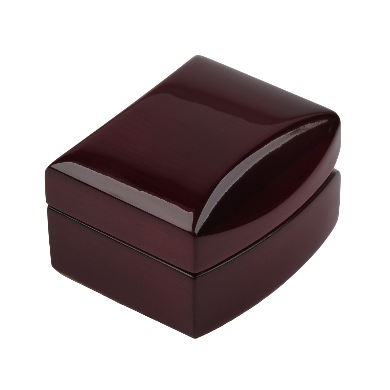Футляр під червоне дерево для ювелірних виробів лакований під кулон і прикраси розмір 7х6.5х4.5 см - фото 1 - id-p1652056207