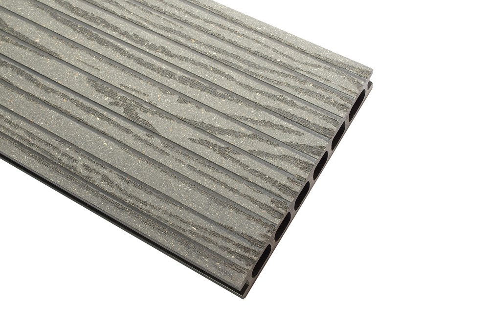 Терасна дошка шовна Impress (Імпрес) 162х24х2400 мм TM Holzdorf (колір графіт), фото 1