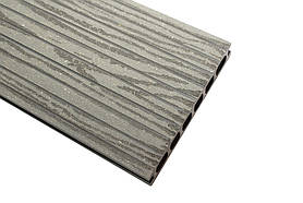 Терасна дошка шовна Impress (Імпрес) 162х24х2400 мм TM Holzdorf (колір графіт)